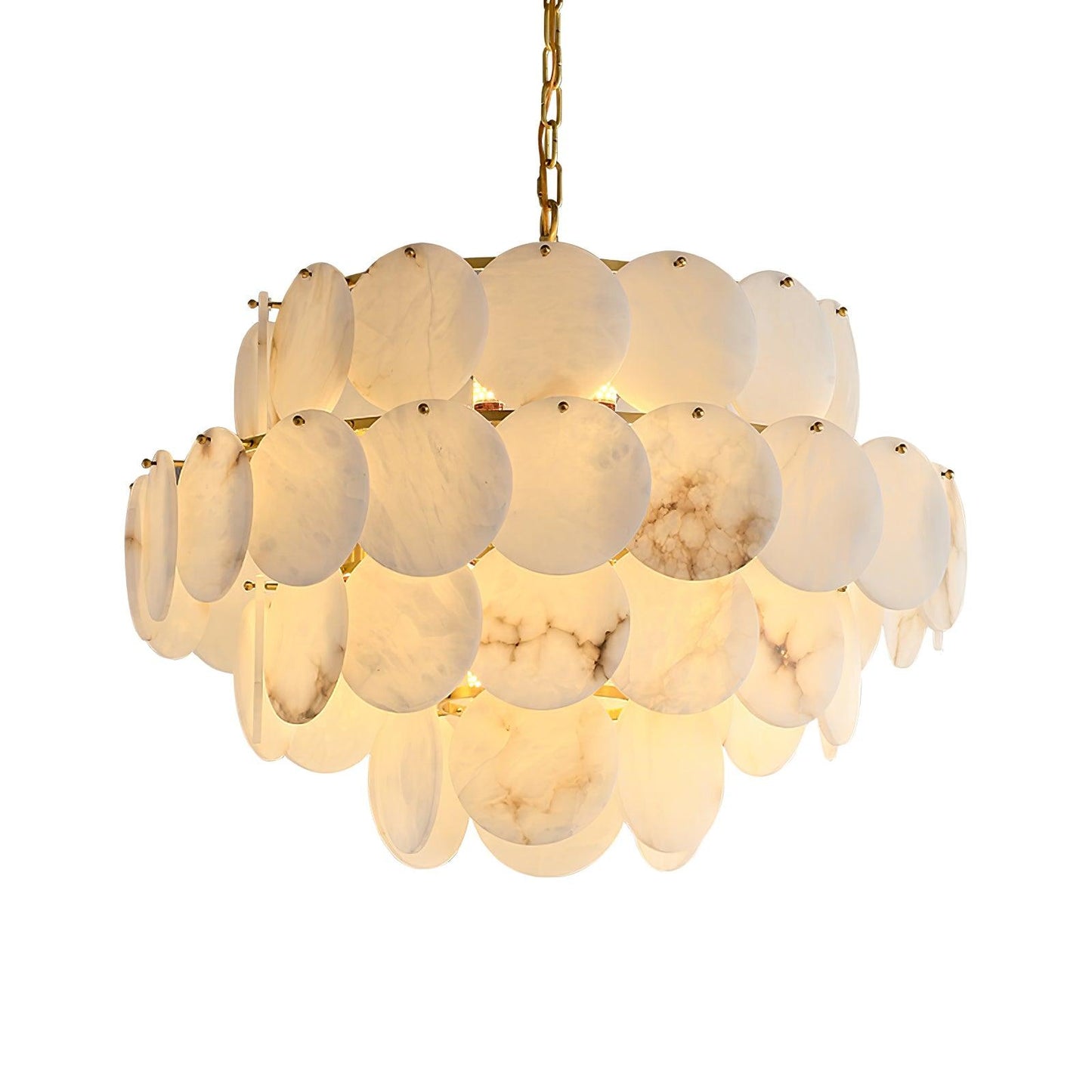 Arvix Alabaster Tiered Chandelier