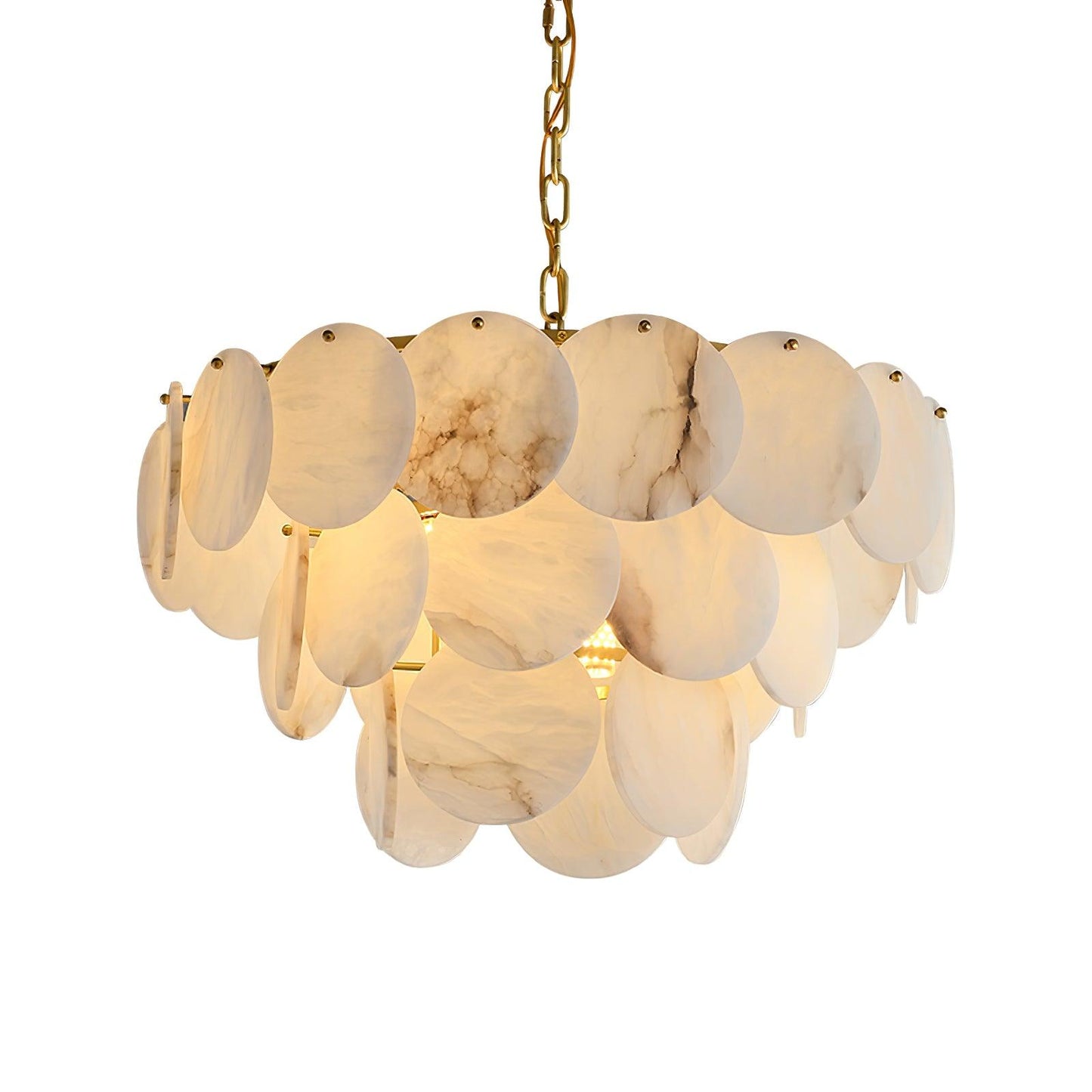 Arvix Alabaster Tiered Chandelier