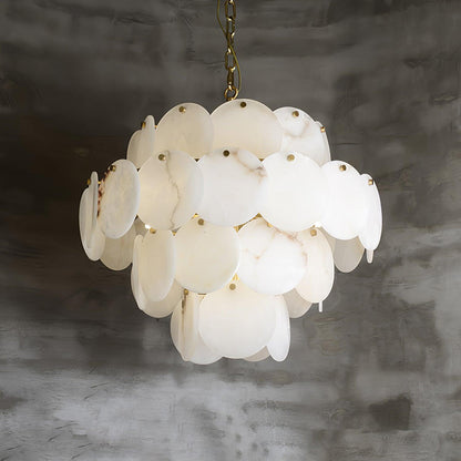 Arvix Alabaster Tiered Chandelier
