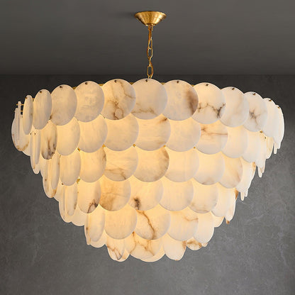 Arvix Alabaster Tiered Chandelier