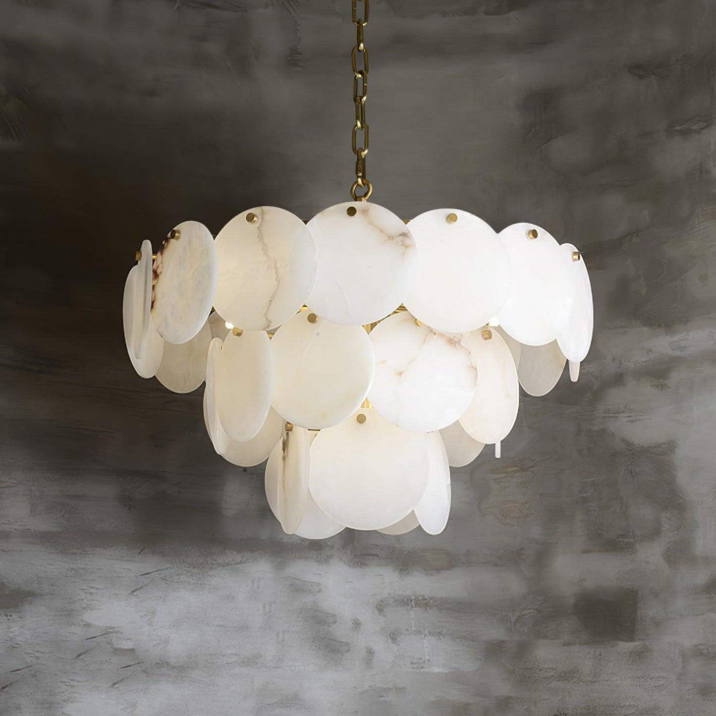 Arvix Alabaster Tiered Chandelier