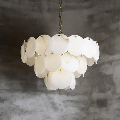 Arvix Alabaster Tiered Chandelier