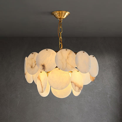 Arvix Alabaster Tiered Chandelier