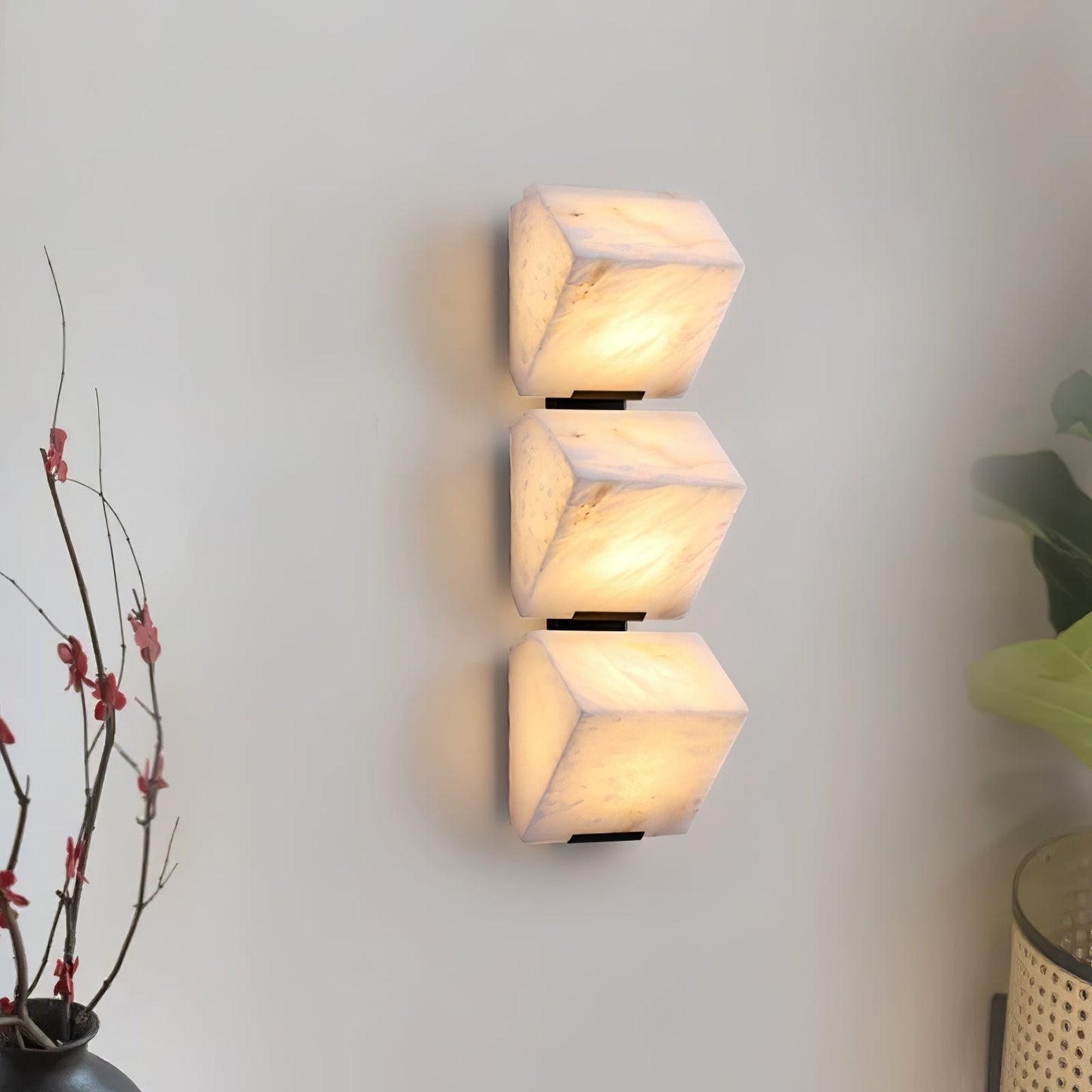 Orlena Alabaster Staircase Wall Light