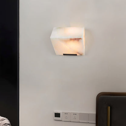 Orlena Alabaster Staircase Wall Light