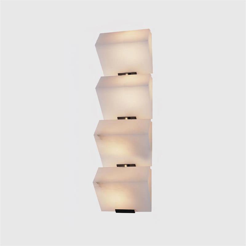 Orlena Alabaster Staircase Wall Light