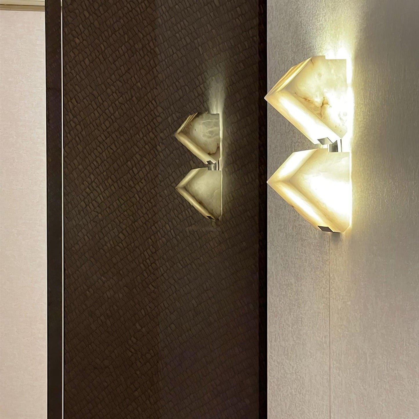 Orlena Alabaster Staircase Wall Light