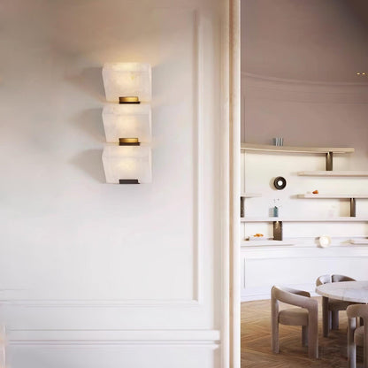 Orlena Alabaster Staircase Wall Light