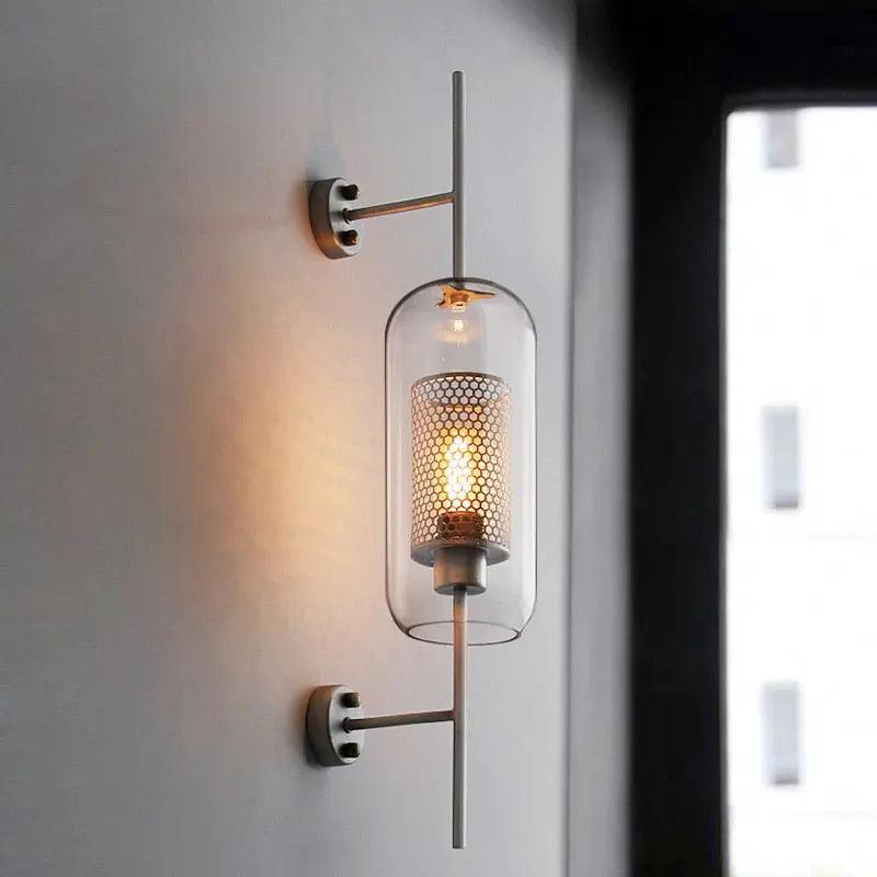 Lorienne Modern Glass Wall Light