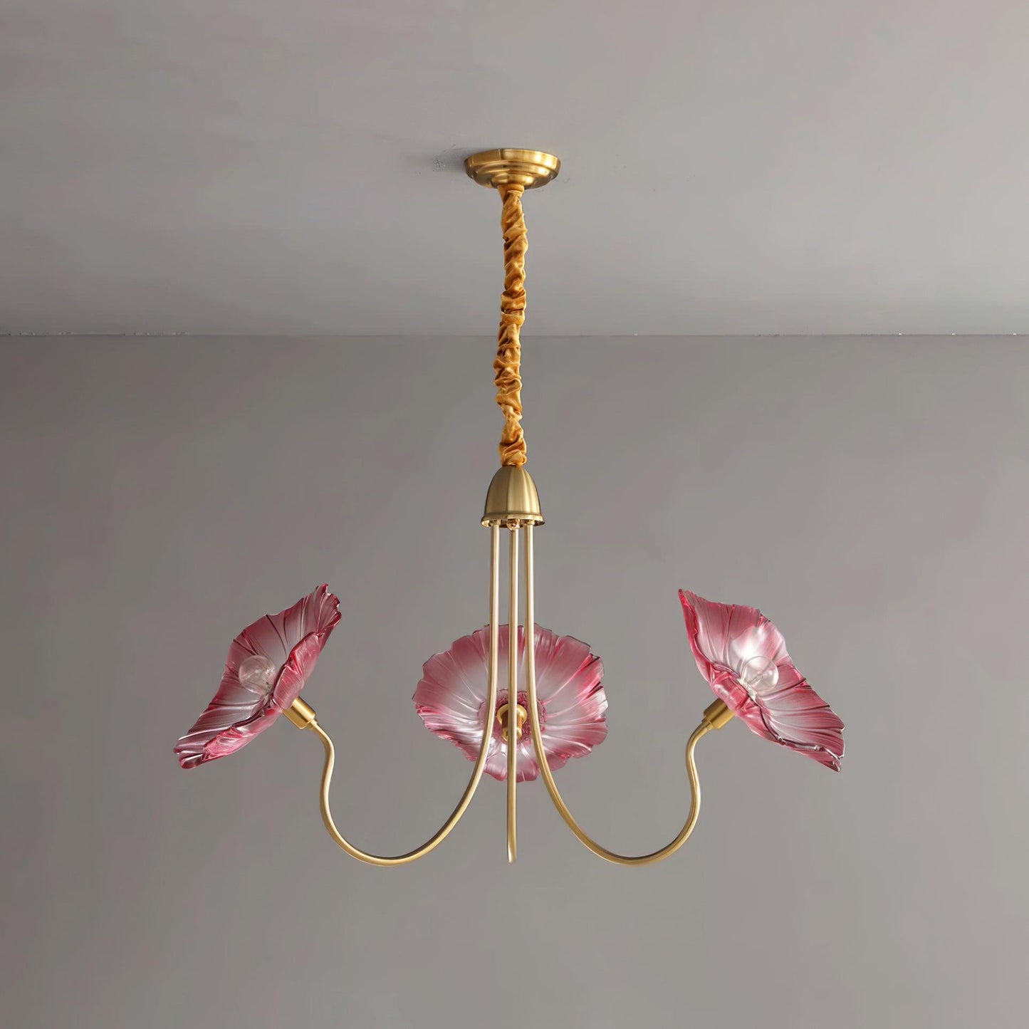 Alouette Floral Glass Chandelier