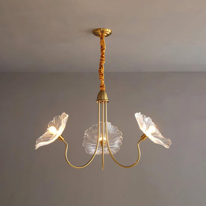 Alouette Floral Glass Chandelier