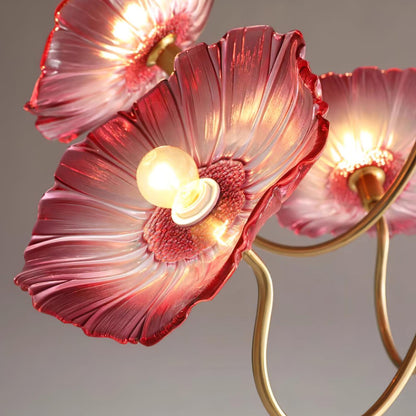 Alouette Floral Glass Chandelier