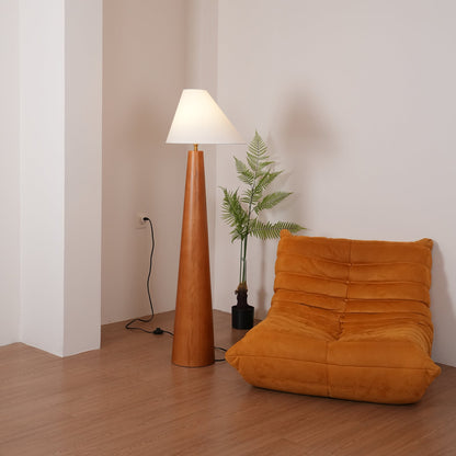 Celestine Vintage Wooden Floor Lamp