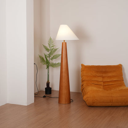 Celestine Vintage Wooden Floor Lamp