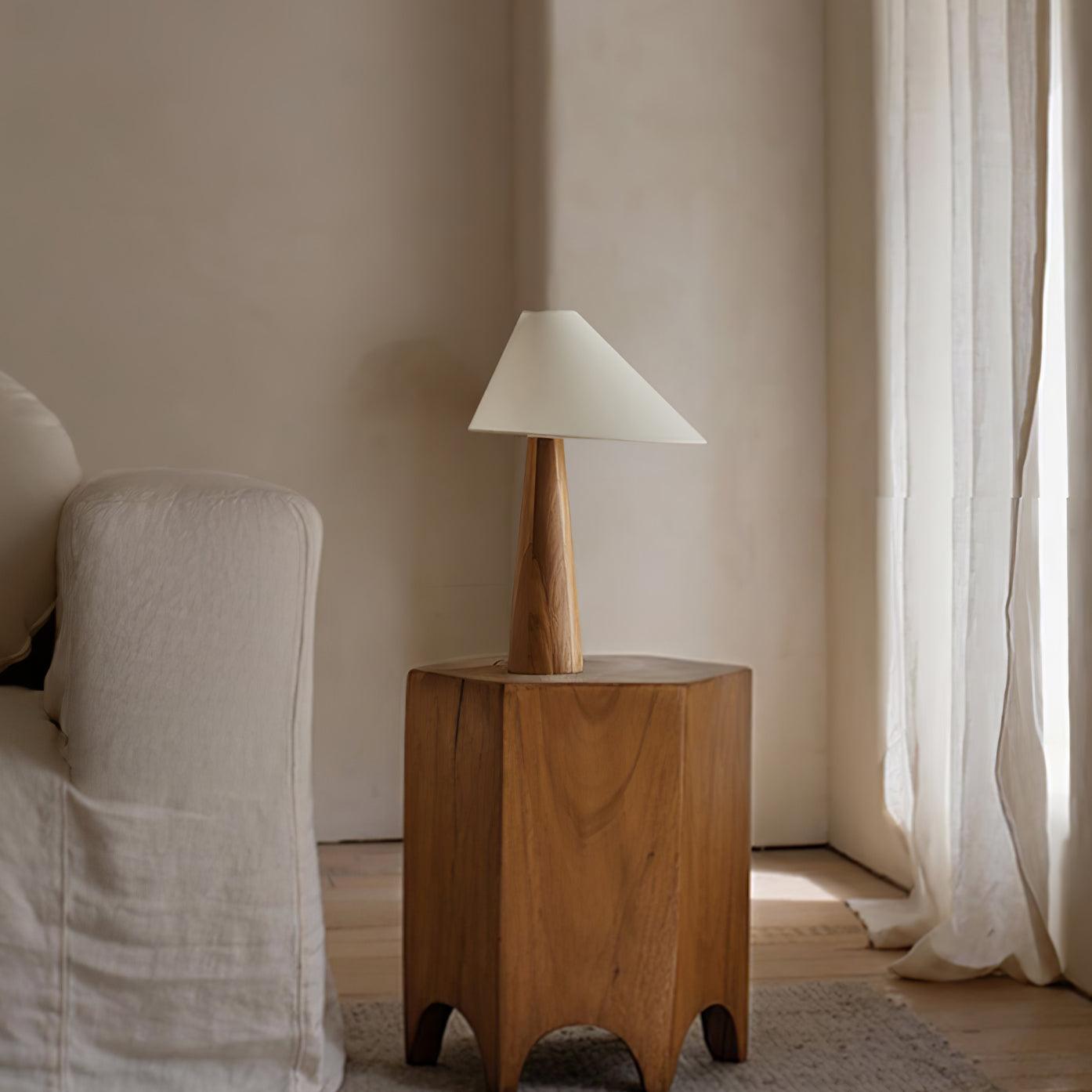 Celestine Vintage Wooden Table Lamp