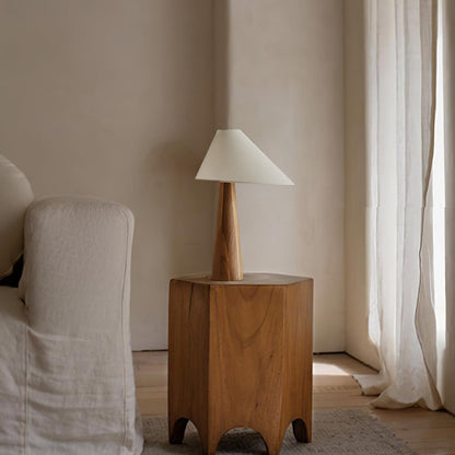 Celestine Vintage Wooden Table Lamp