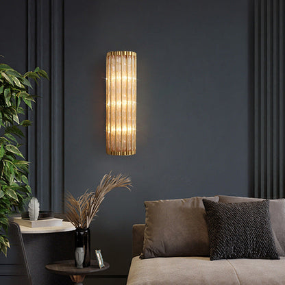 Vionne Twisted Glass Wall Light