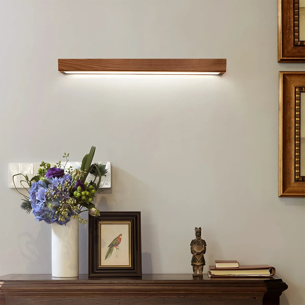 Selmora Linear Wood Wall Light