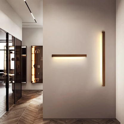 Selmora Linear Wood Wall Light