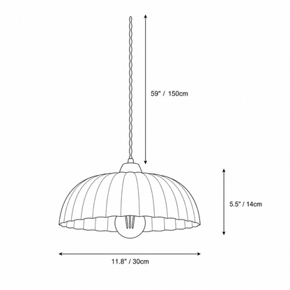 Arielle Alabaster Dome Pendant Light