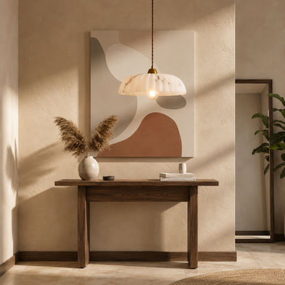 Arielle Alabaster Dome Pendant Light