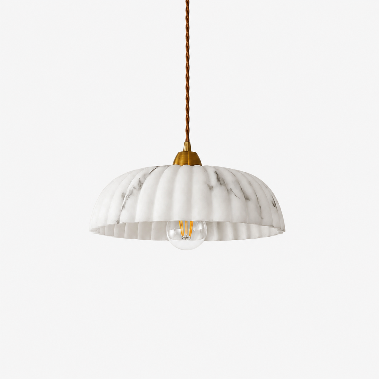 Arielle Alabaster Dome Pendant Light