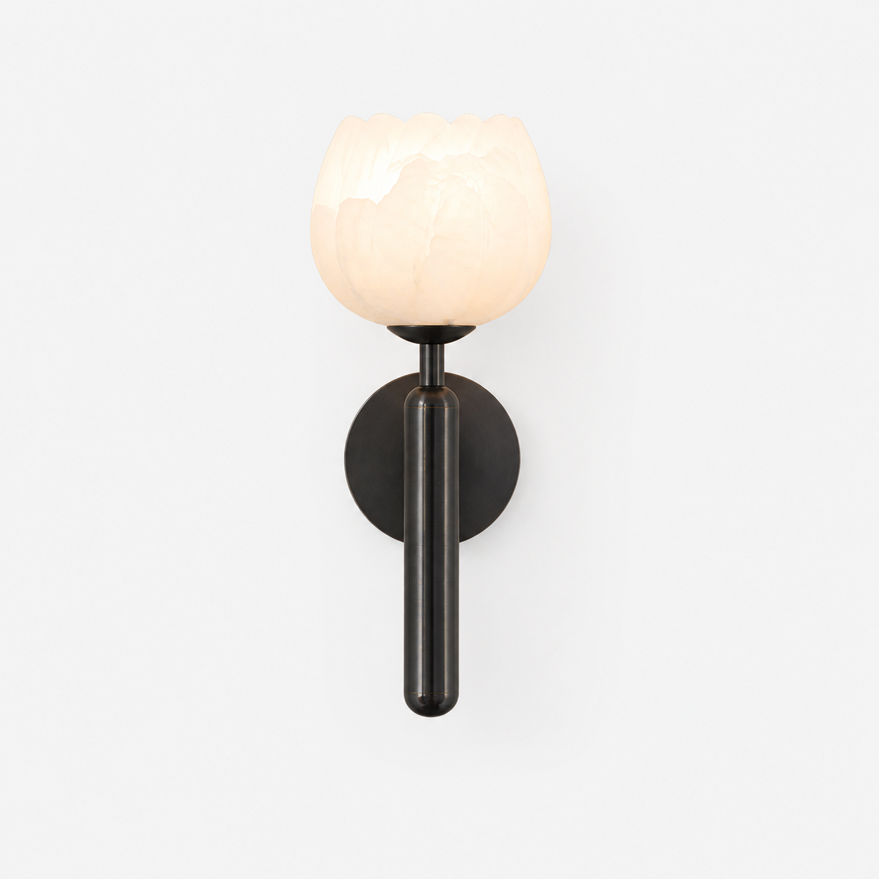 Arvix Alabaster Flower Wall Light