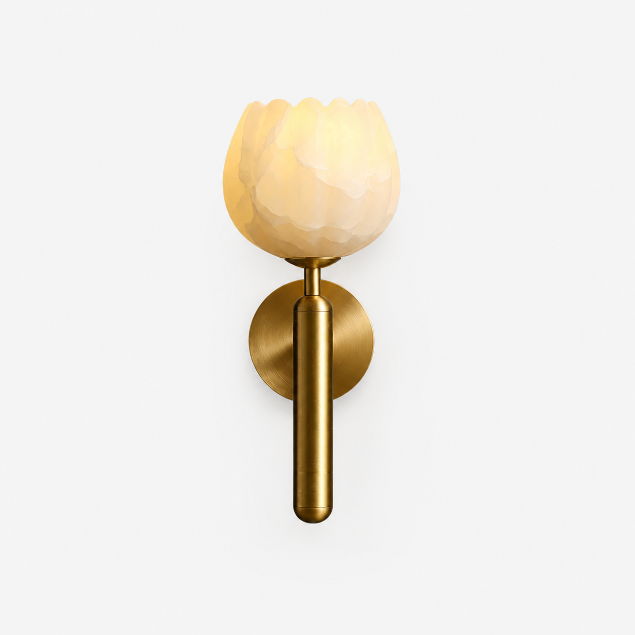 Arvix Alabaster Flower Wall Light