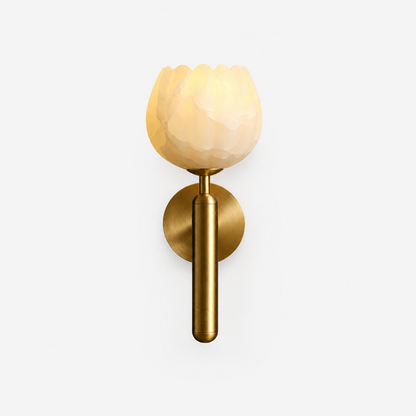 Arvix Alabaster Flower Wall Light