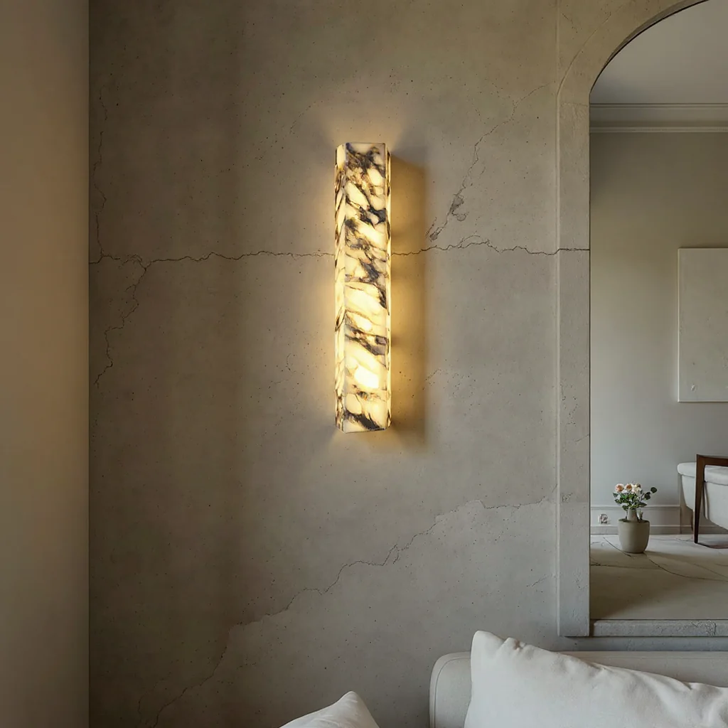 Arvix Marble Cuboid Wall Light