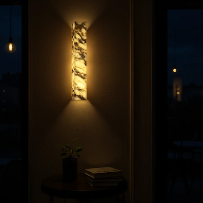 Arvix Marble Cuboid Wall Light
