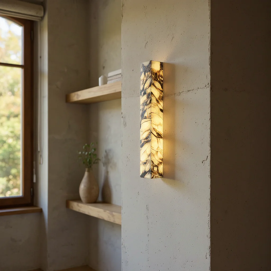 Arvix Marble Cuboid Wall Light