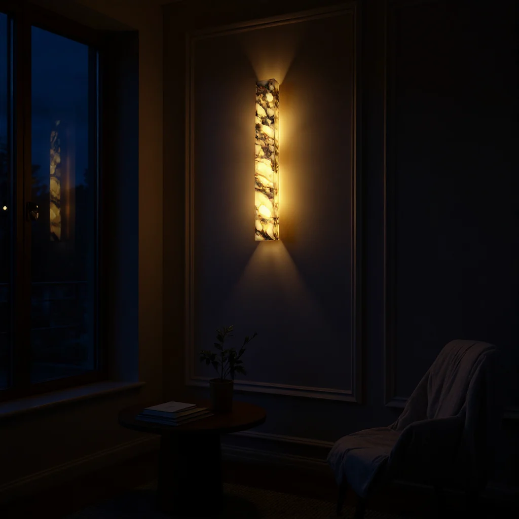 Arvix Marble Cuboid Wall Light