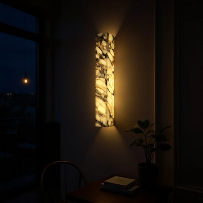 Arvix Marble Cuboid Wall Light