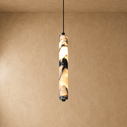 Arvix Marble Stone Cylinder Pendant Light