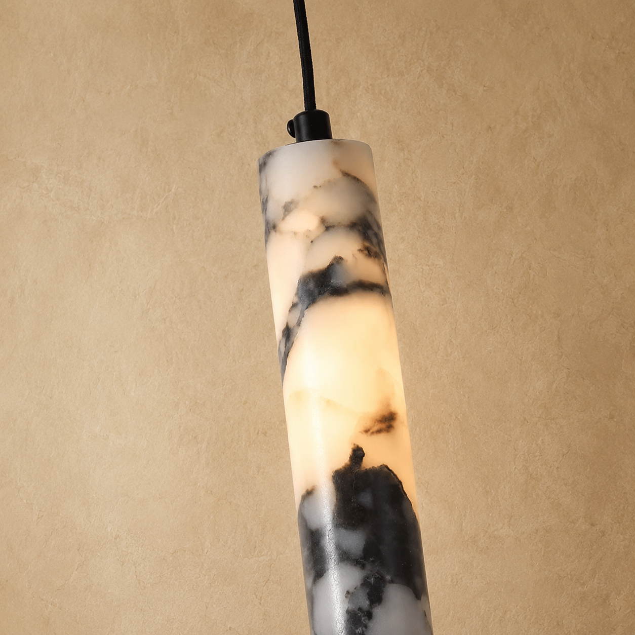 Arvix Marble Stone Cylinder Pendant Light