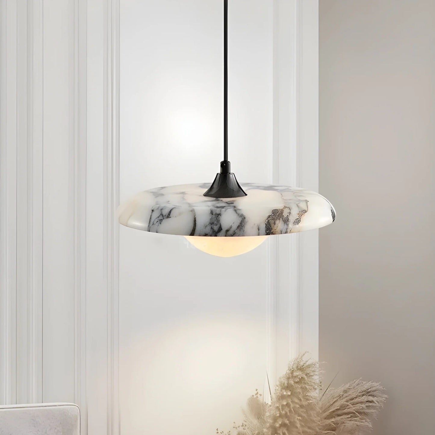 Arvix Round Marble Pendant Light