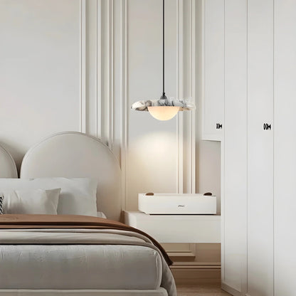 Arvix Round Marble Pendant Light