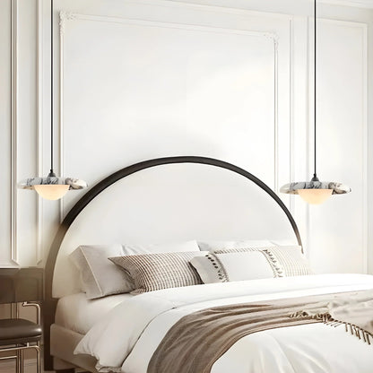 Arvix Round Marble Pendant Light