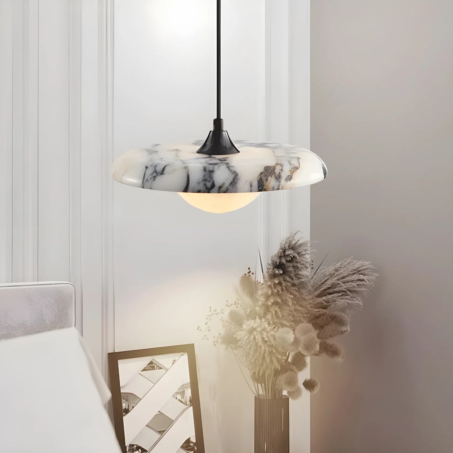 Arvix Round Marble Pendant Light