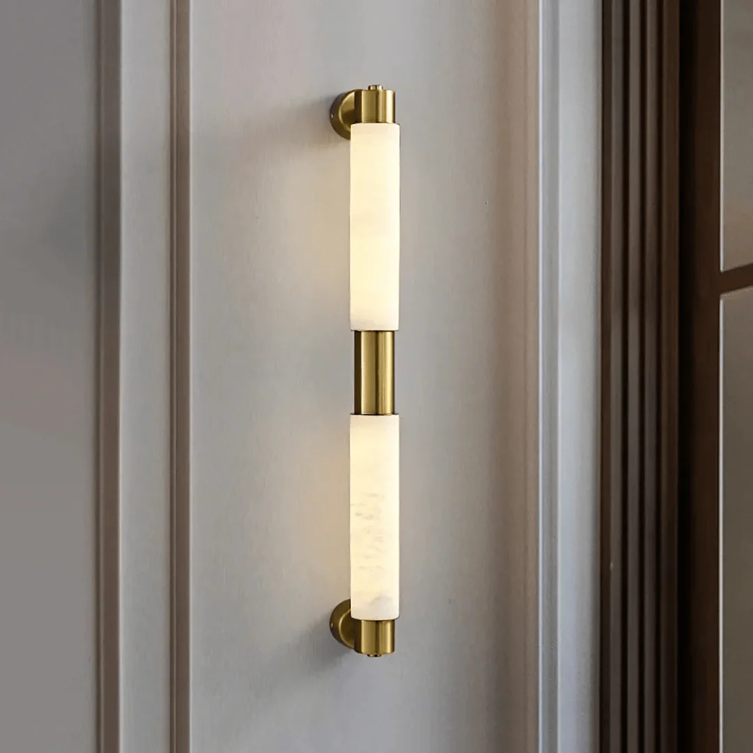 Arvix Wall Mounted Alabaster Cylinder Light