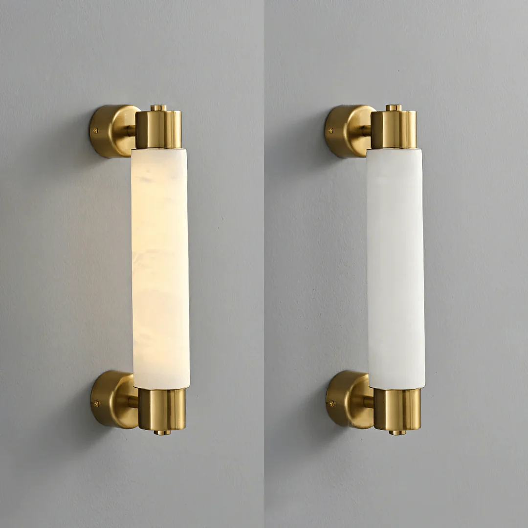 Arvix Wall Mounted Alabaster Cylinder Light