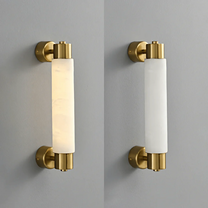 Arvix Wall Mounted Alabaster Cylinder Light