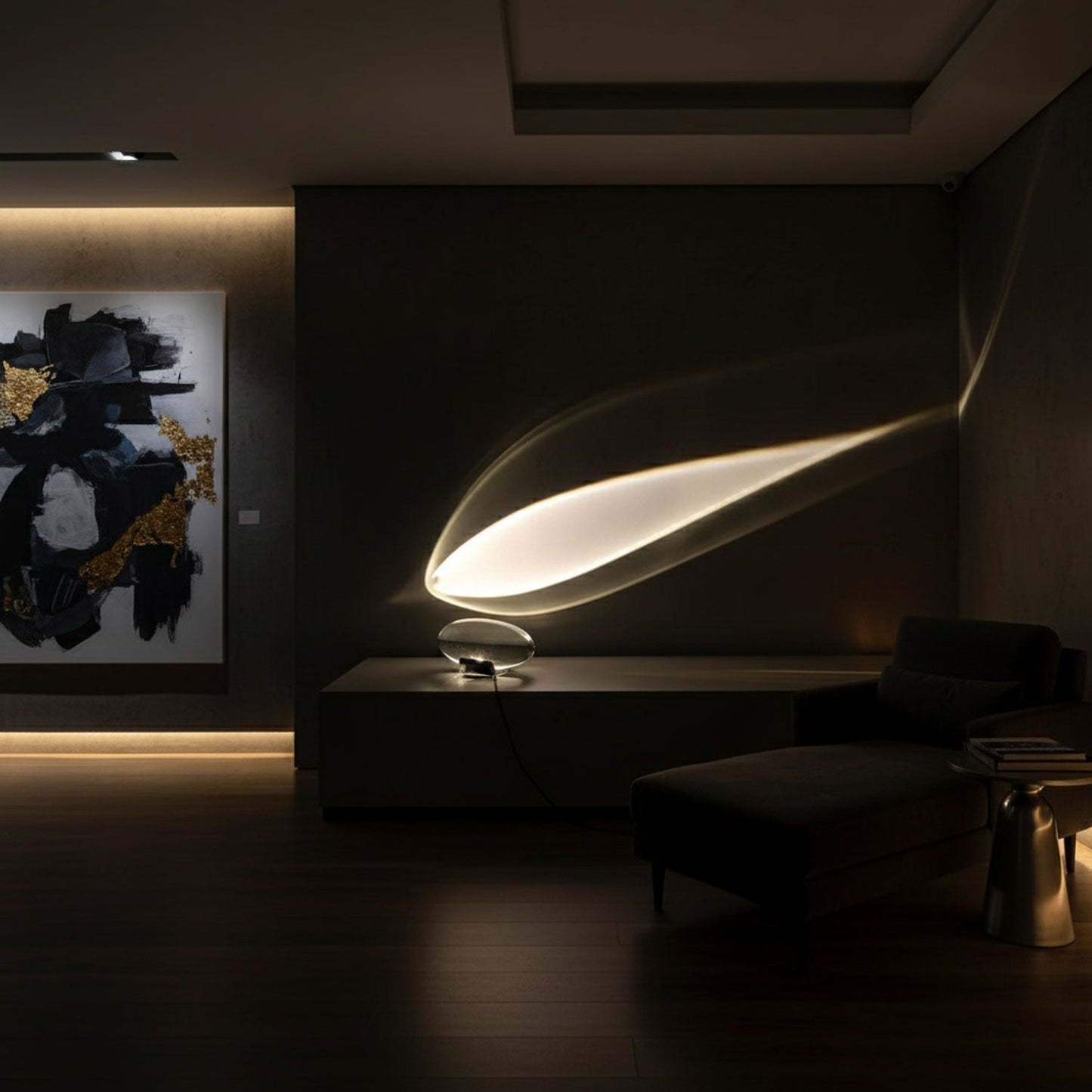 Atoms Glass Table Lamp