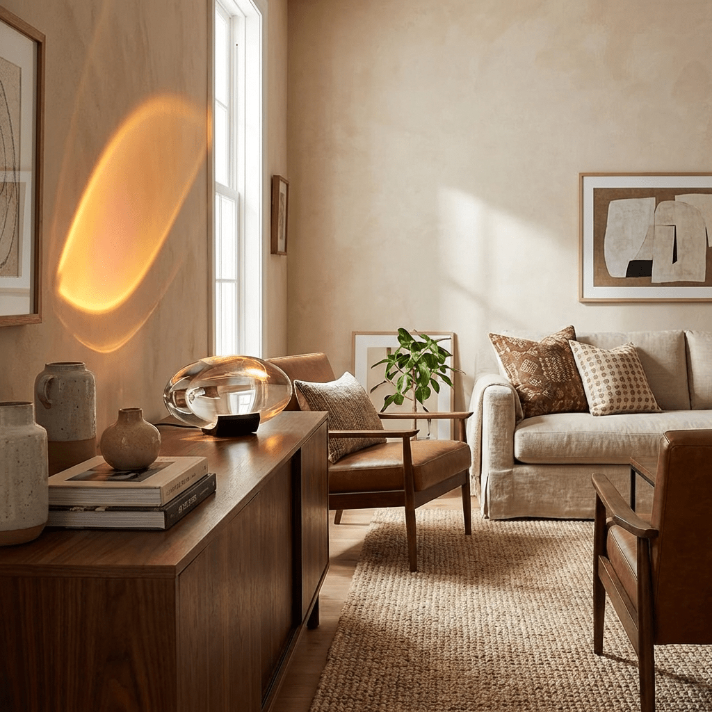 Atoms Glass Table Lamp