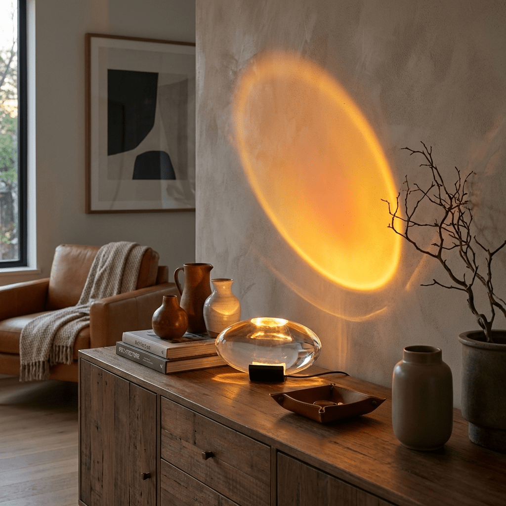 Atoms Glass Table Lamp