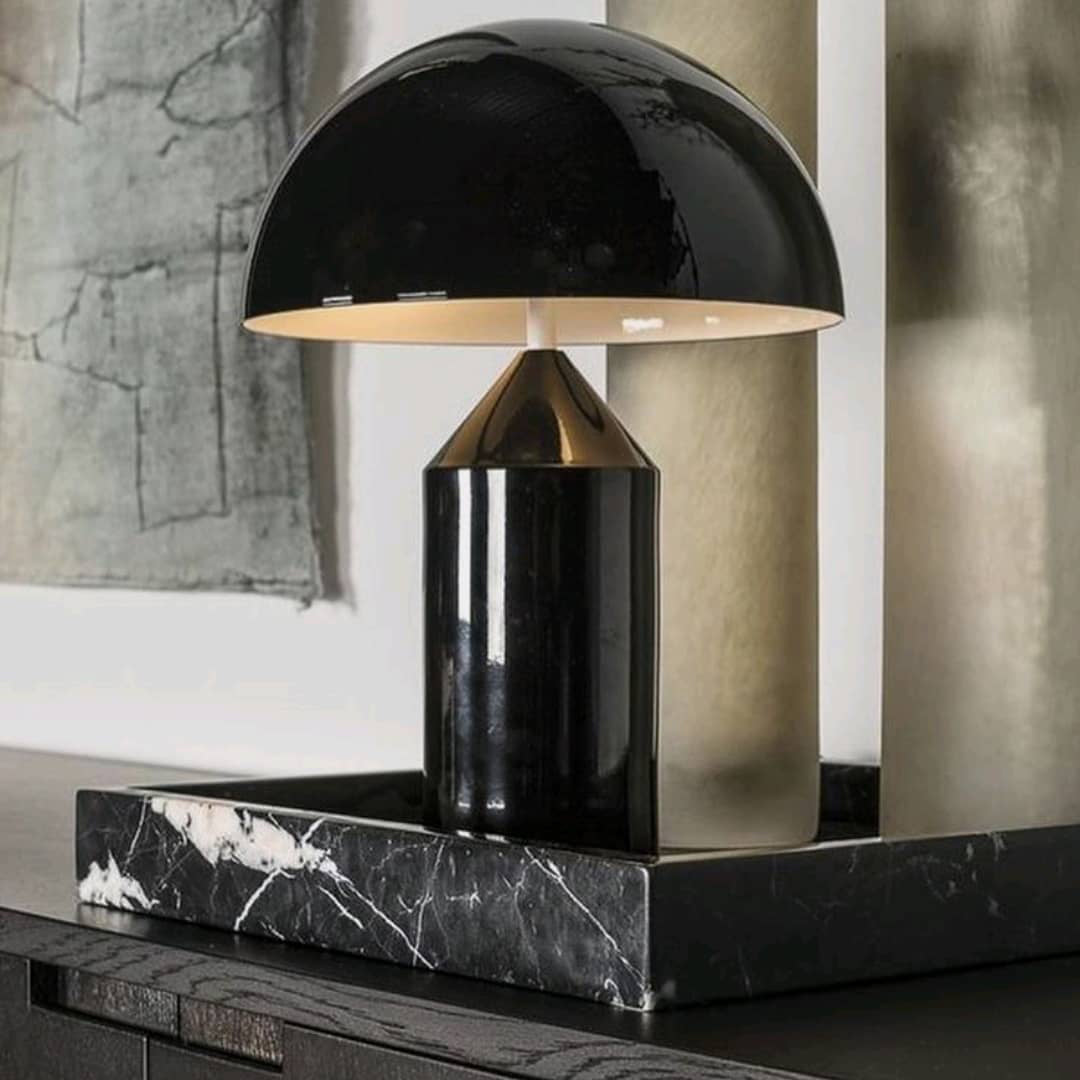 Coralie Geometric Metal Table Lamp