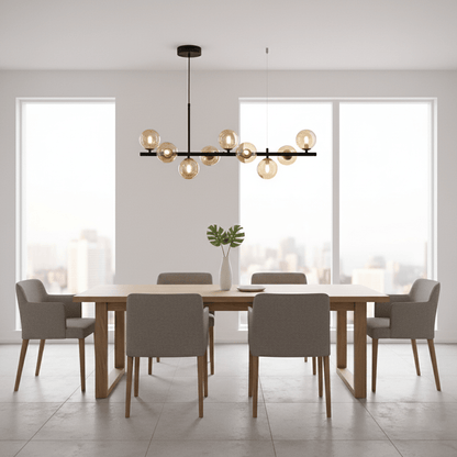 Velmora Glass Globe Chandelier