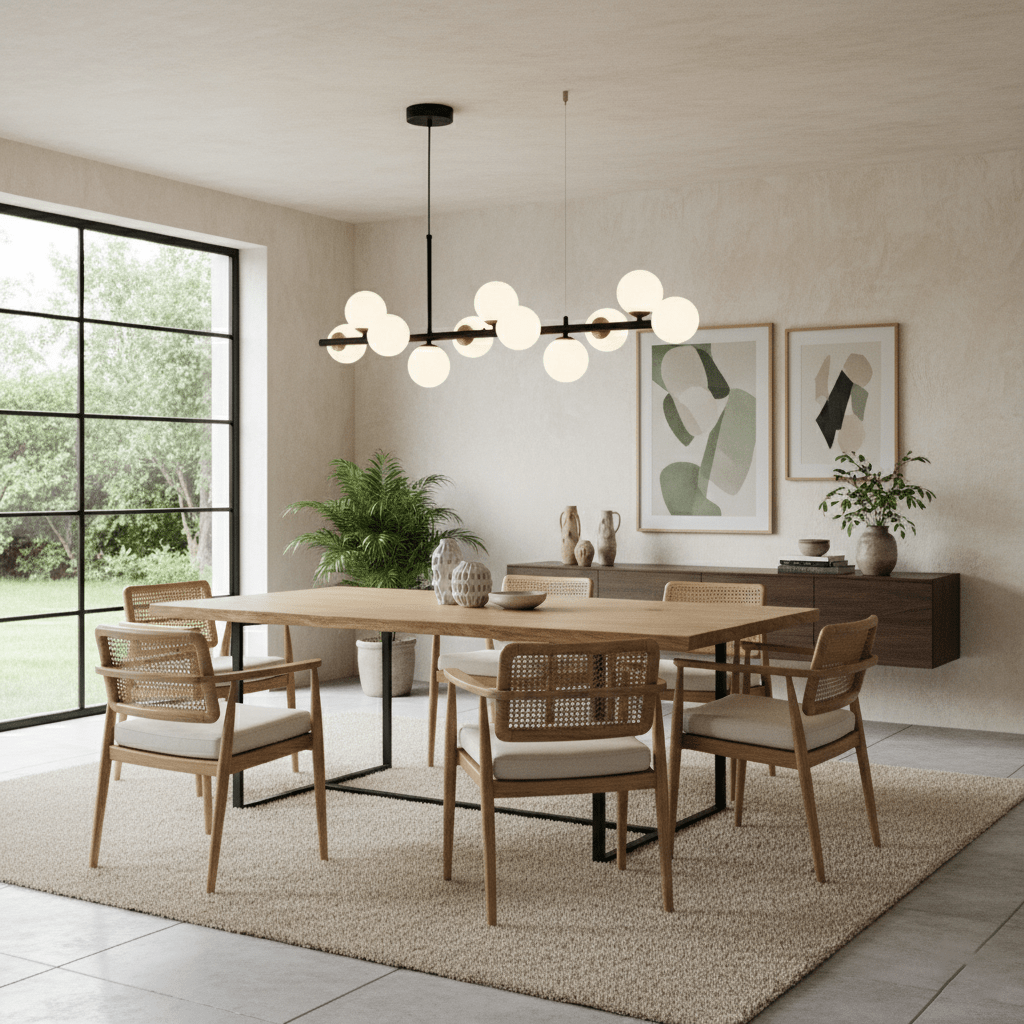 Velmora Glass Globe Chandelier