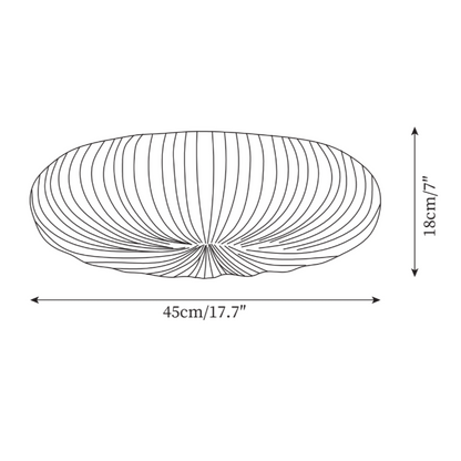 Aurelia Ribbed Shell Ceiling Light
